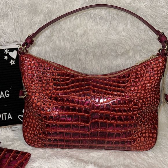 Brahmin Heather pomegranate Amalthea and Veronica wallet set - Picture 6 of 15